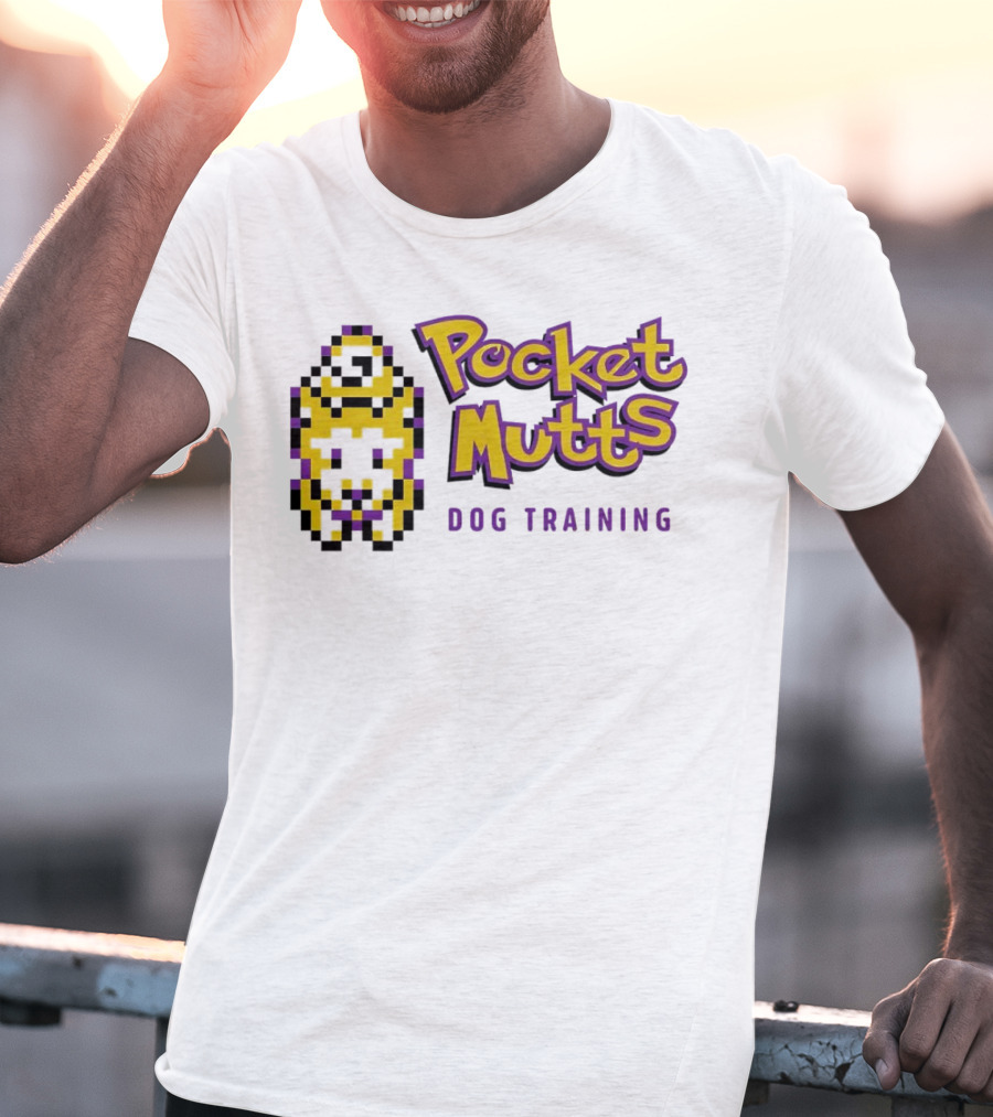 Pocket Mutts Dog Training Pixel T-Shirt