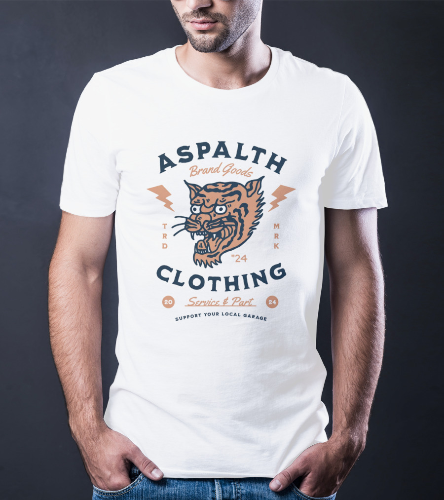 ASPALTH CLOTHING Brand Goods 24 Service And Part Supports Your Local Bodega TRD MRK T-Shirt