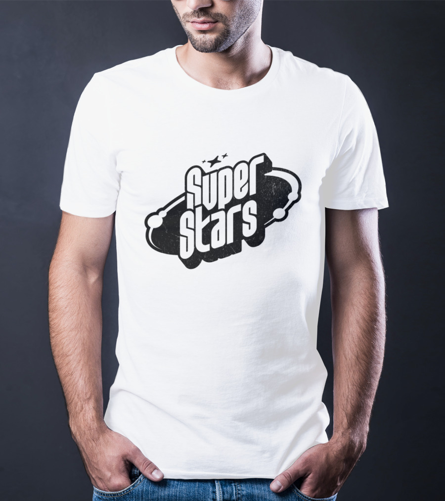 Super Stars Retro Galaxy Theme With Space Elements T-Shirt
