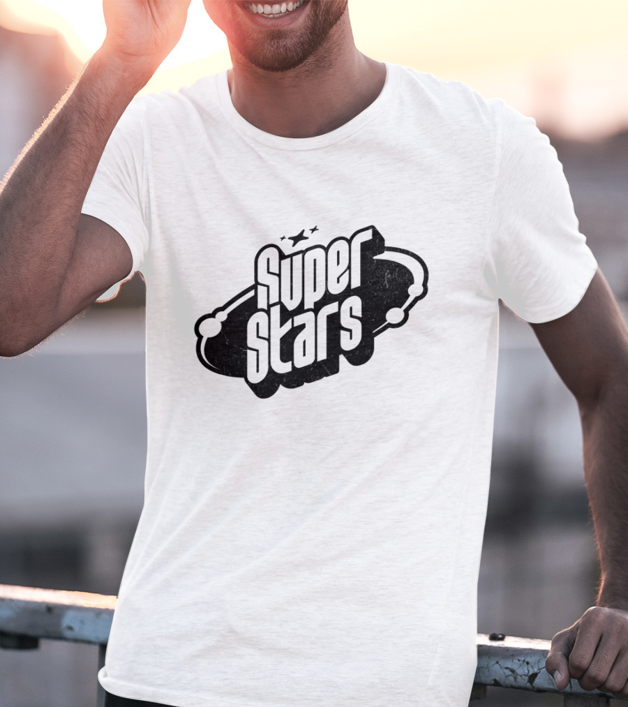 Super Stars Retro Galaxy Theme With Space Elements T-Shirt