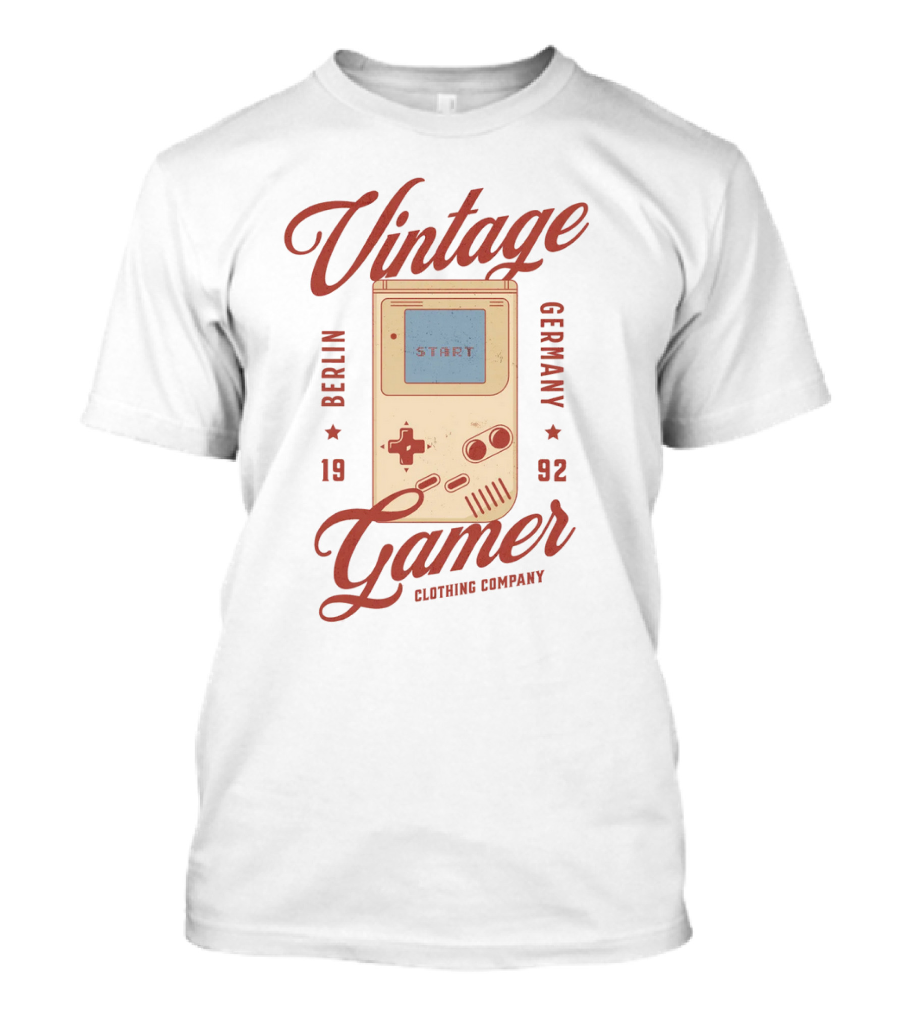 Vintage Gamer Gameboy Berlin Germany 1992 Clothing Company T-Shirt