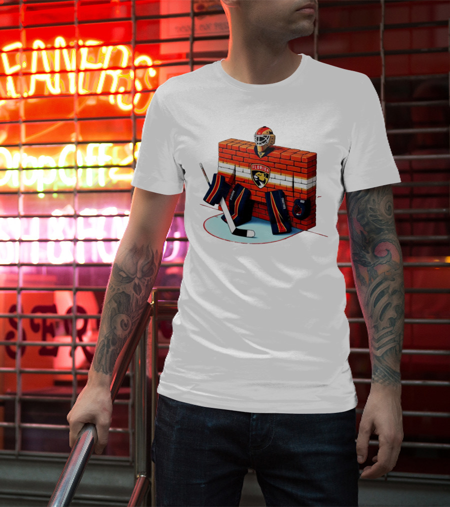 Florida Panthers Brick Wall Goalie Bod T-Shirt