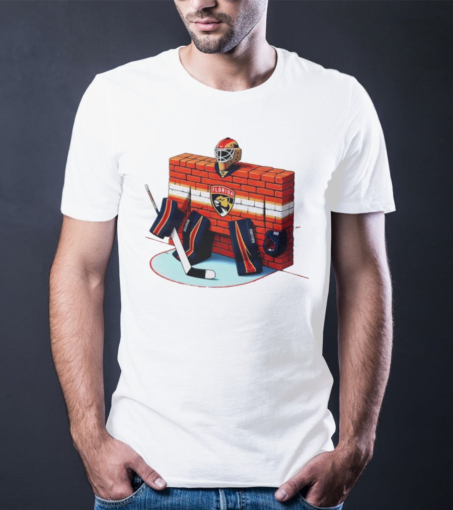 Florida Panthers Brick Wall Goalie Bod T-Shirt