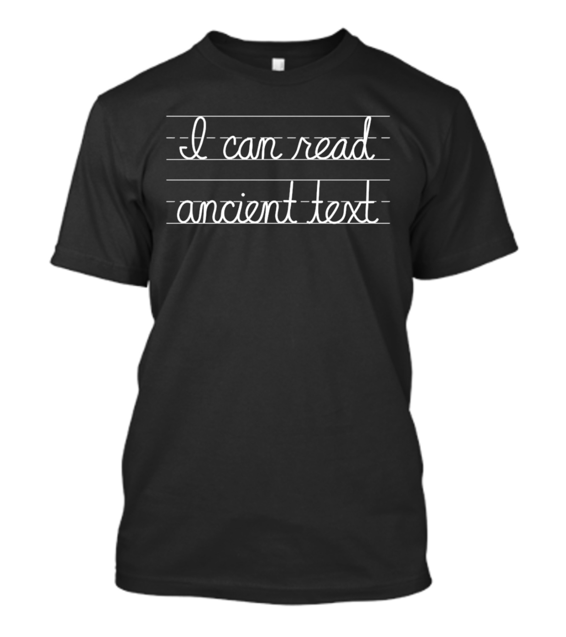I Can Read Ancient Text Retro Handwriting T-Shirt