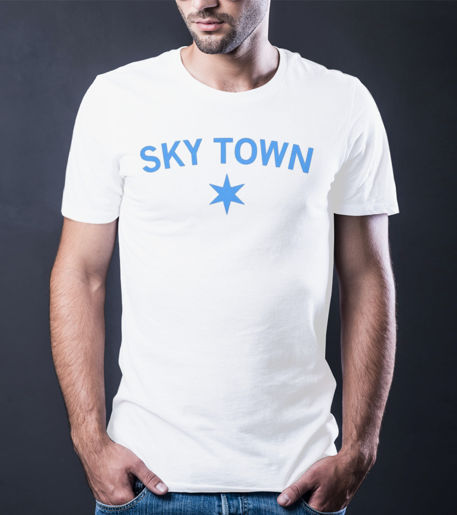 SKY TOWN Blue Star T-Shirt