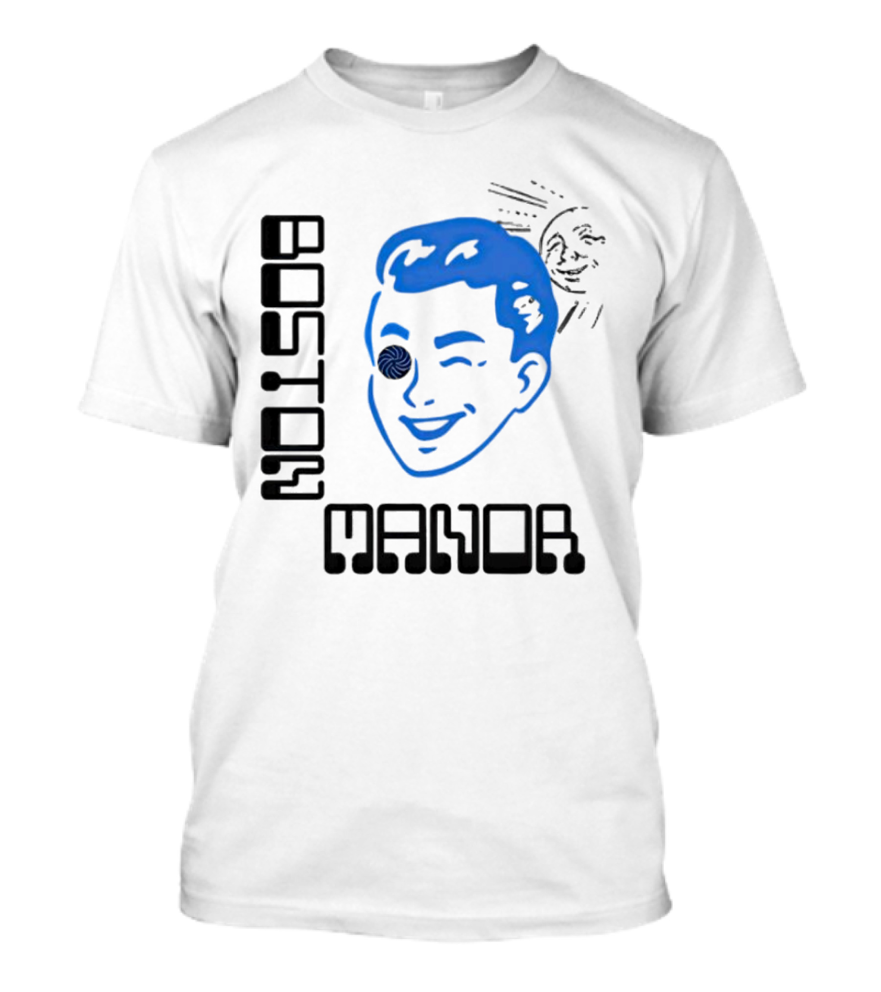 Boston Manor Sundiver Spiral Eye Winking Face T-Shirt