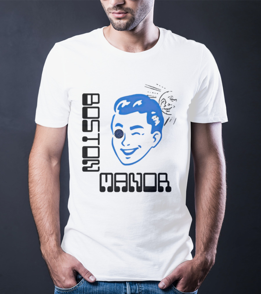 Boston Manor Sundiver Spiral Eye Winking Face T-Shirt