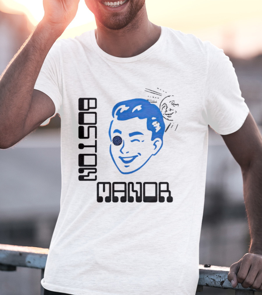 Boston Manor Sundiver Spiral Eye Winking Face T-Shirt