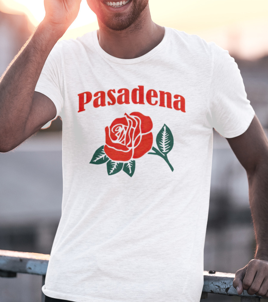 Pasadena Vintage Red Rose T-Shirt