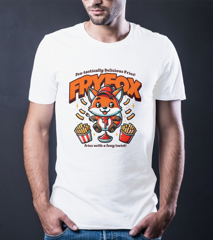 FRYFOX Fox-tastically Delicious Fries With A Foxy Twist T-Shirt