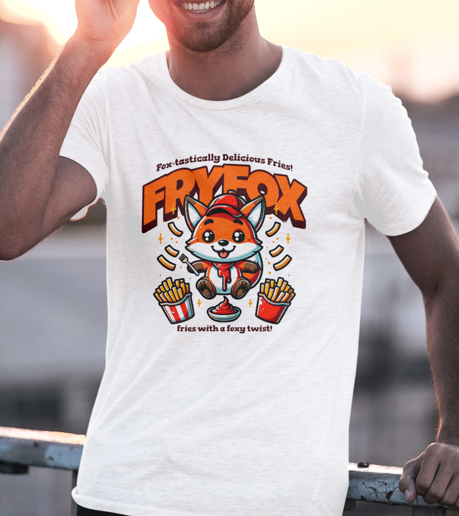 FRYFOX Fox-tastically Delicious Fries With A Foxy Twist T-Shirt