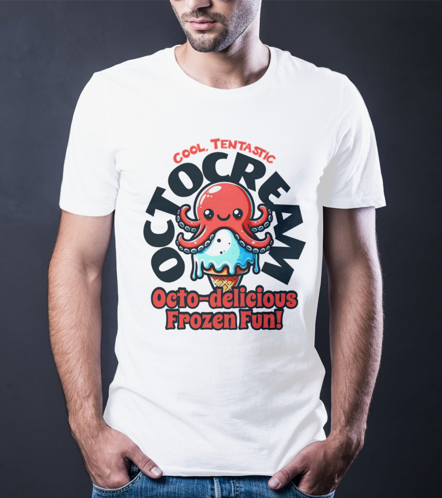 Cool Tentastic Octo-delicious Frozen Fun Octocream T-Shirt
