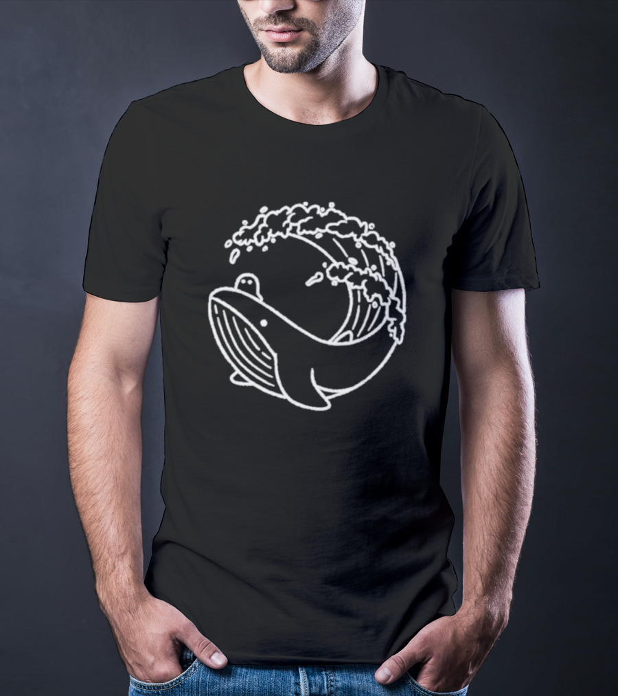 Slimecicle Whalesurfer Ocean Wave T-Shirt