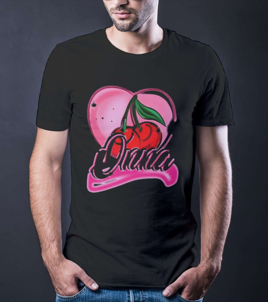 Onna Cherry Heart Pink T-Shirt