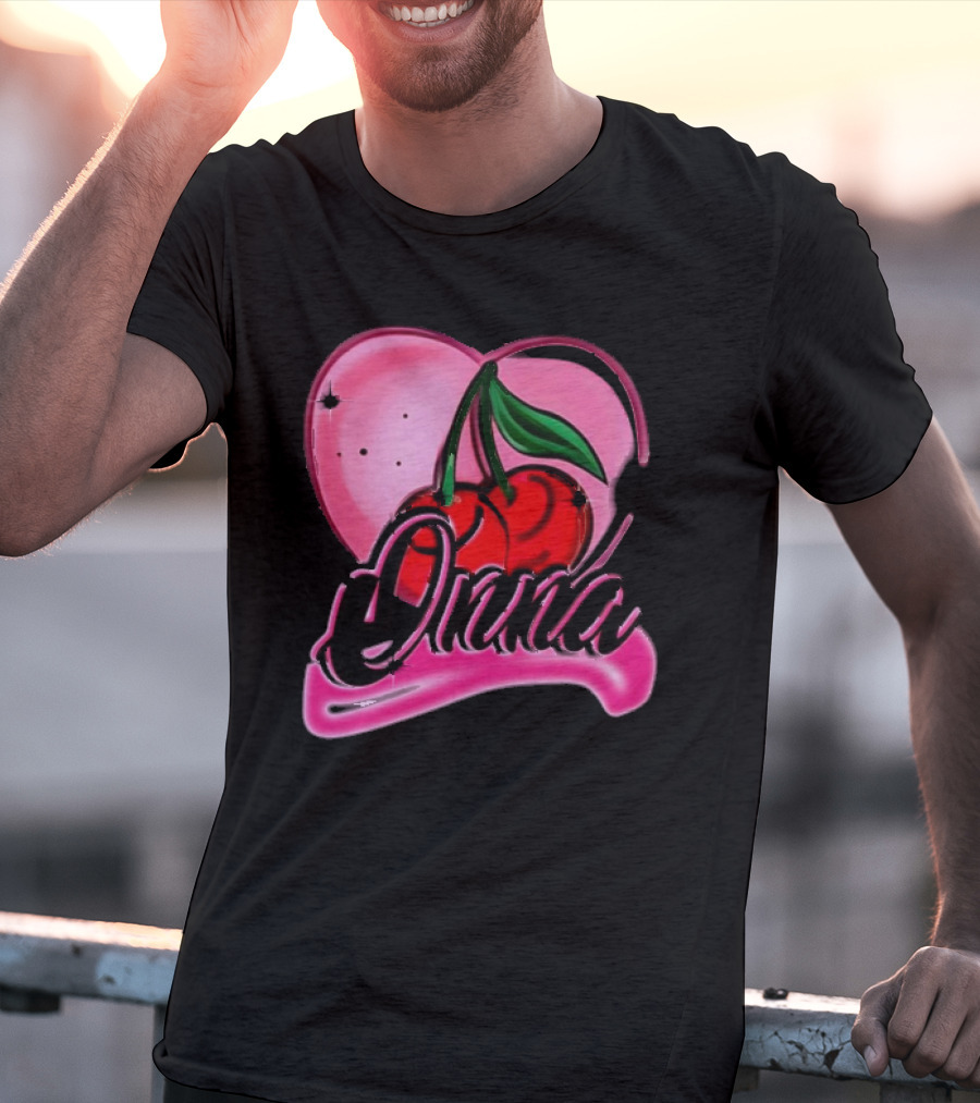 Onna Cherry Heart Pink T-Shirt