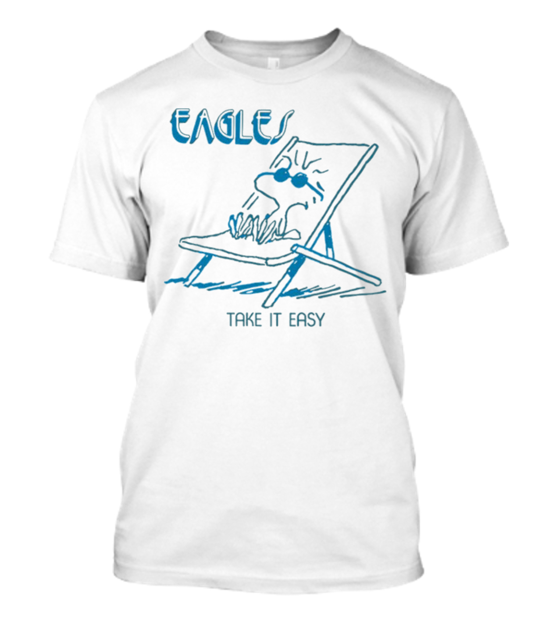 Eagles Take It Easy Woodstock Chair Relaxation T-Shirt