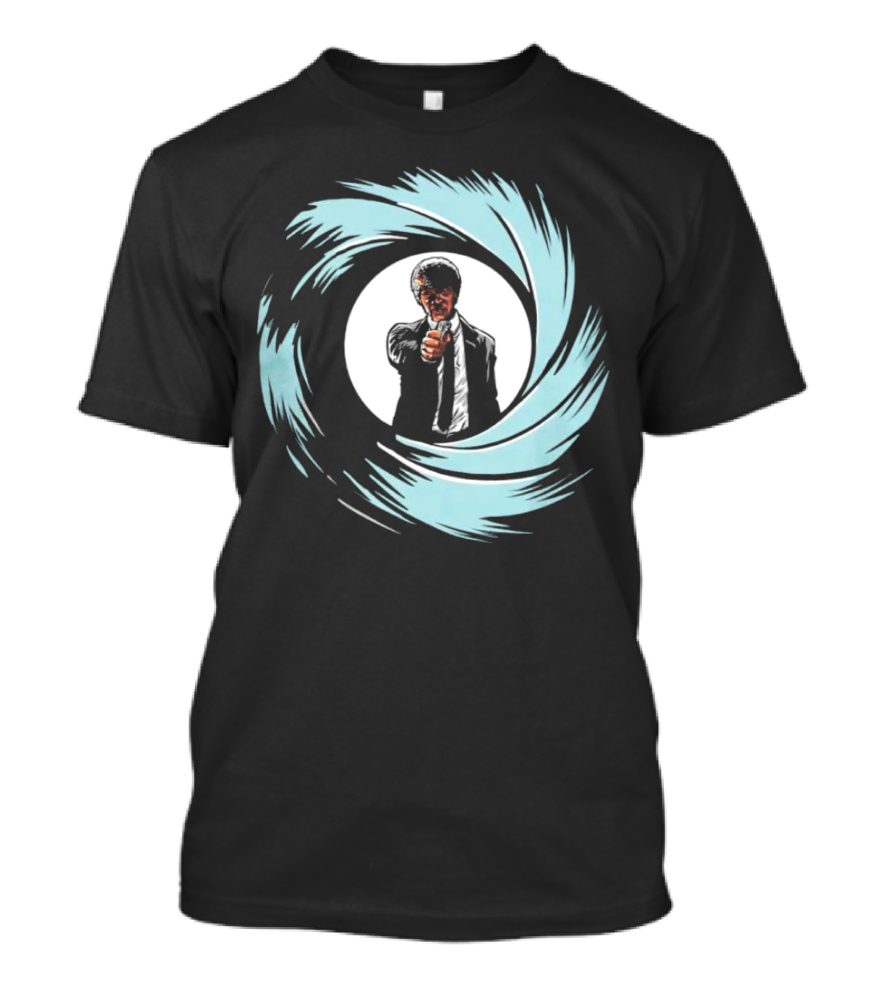 Jules Winnfield Agent BMF Bond Style Spiral T-Shirt