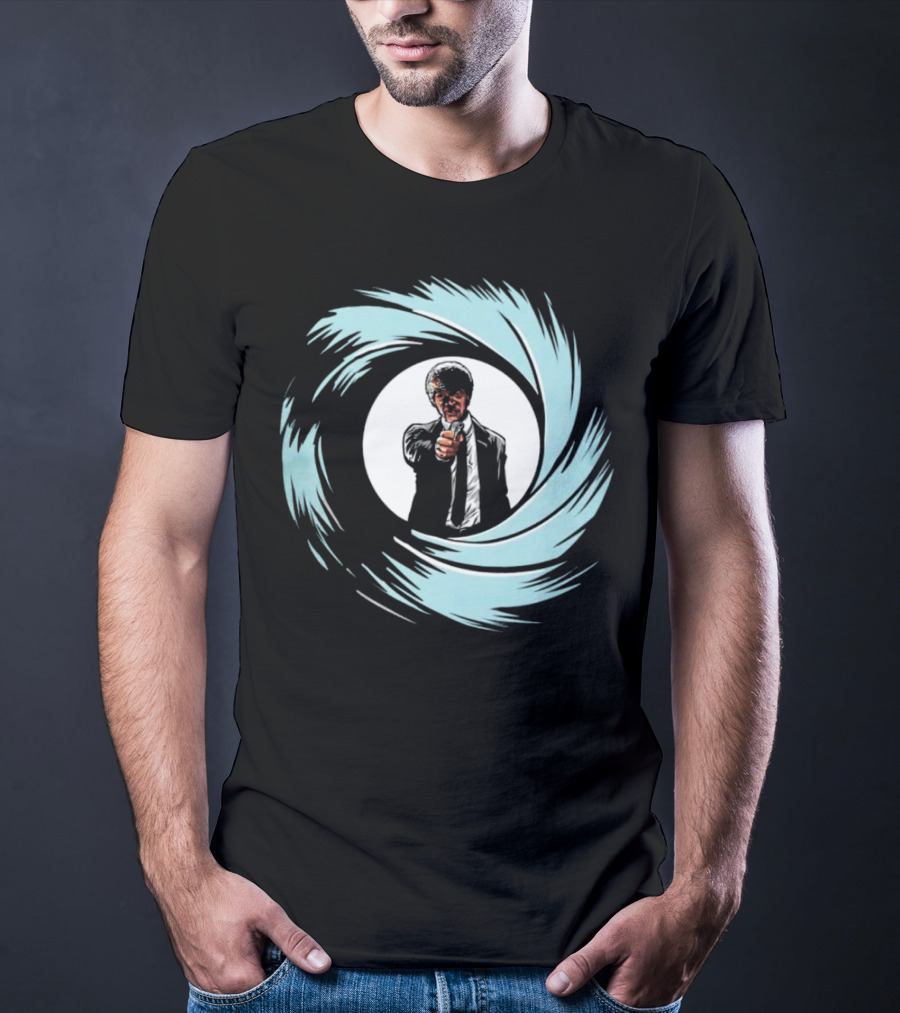 Jules Winnfield Agent BMF Bond Style Spiral T-Shirt