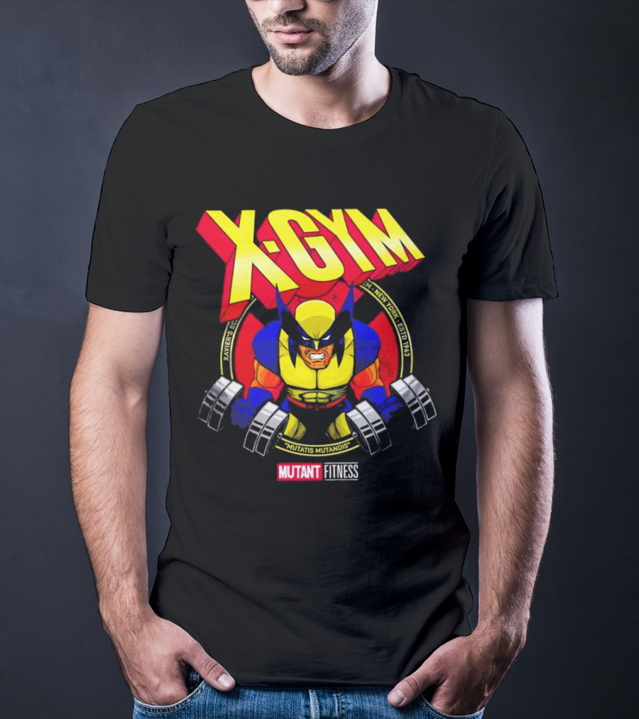 X-Gym Mutant Fitness Mutatis Mutandis Xavier N.Y. Wolverine T-Shirt