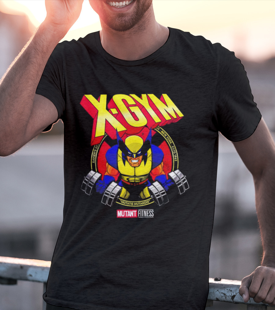 X-Gym Mutant Fitness Mutatis Mutandis Xavier N.Y. Wolverine T-Shirt