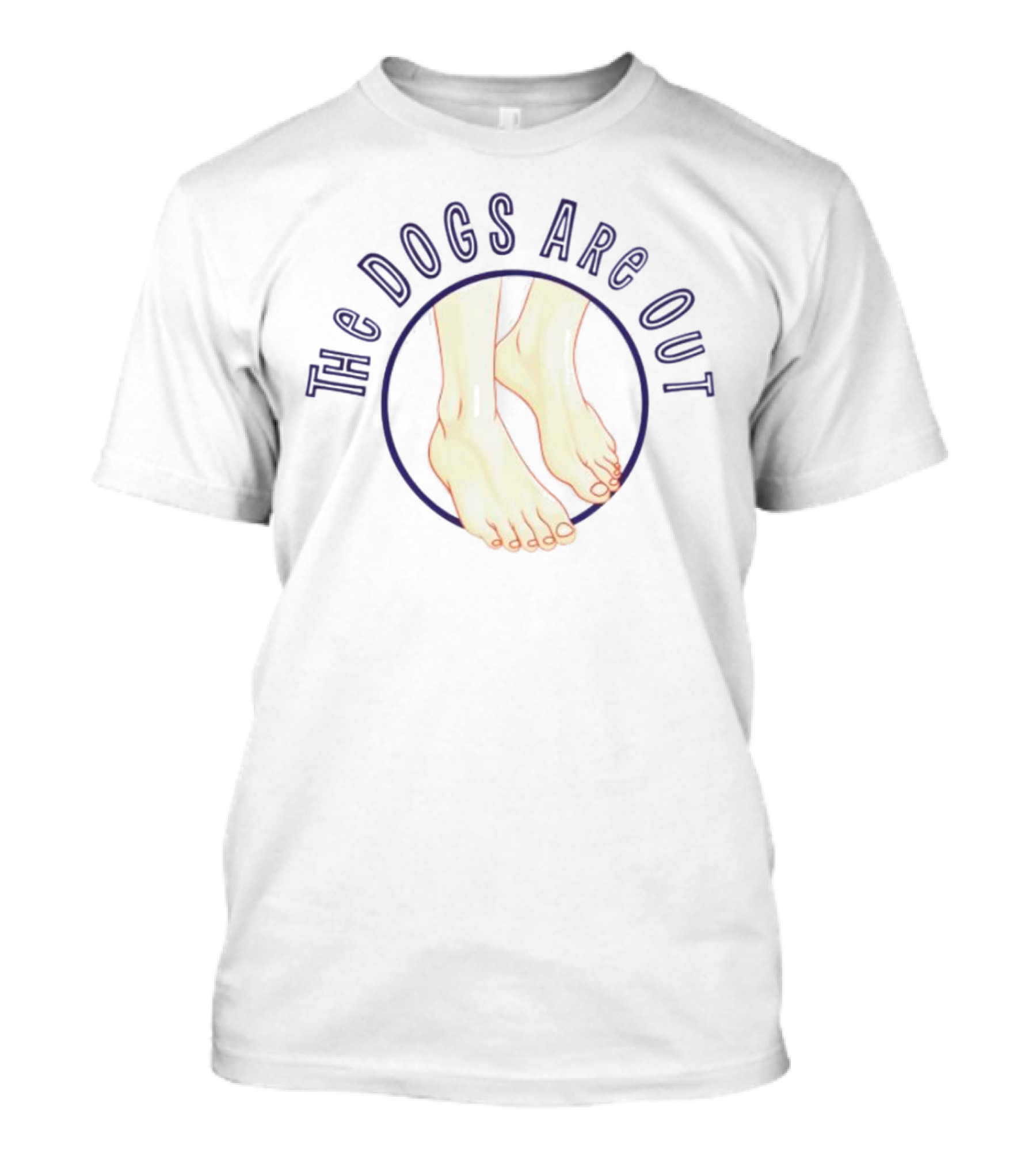 James B Jones The Dogs Are Out Feet T-Shirt