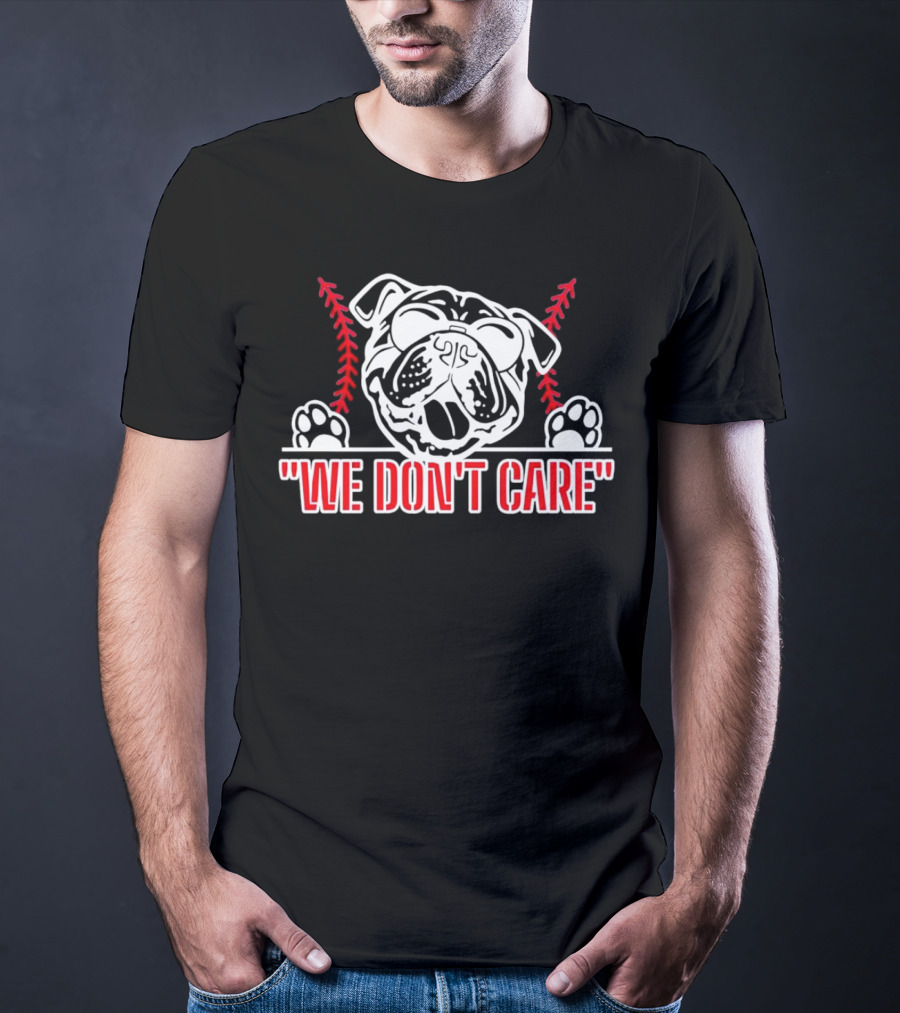 Louisiana Tech Bulldogs We Don’t Care Bulldog Mascot T-Shirt