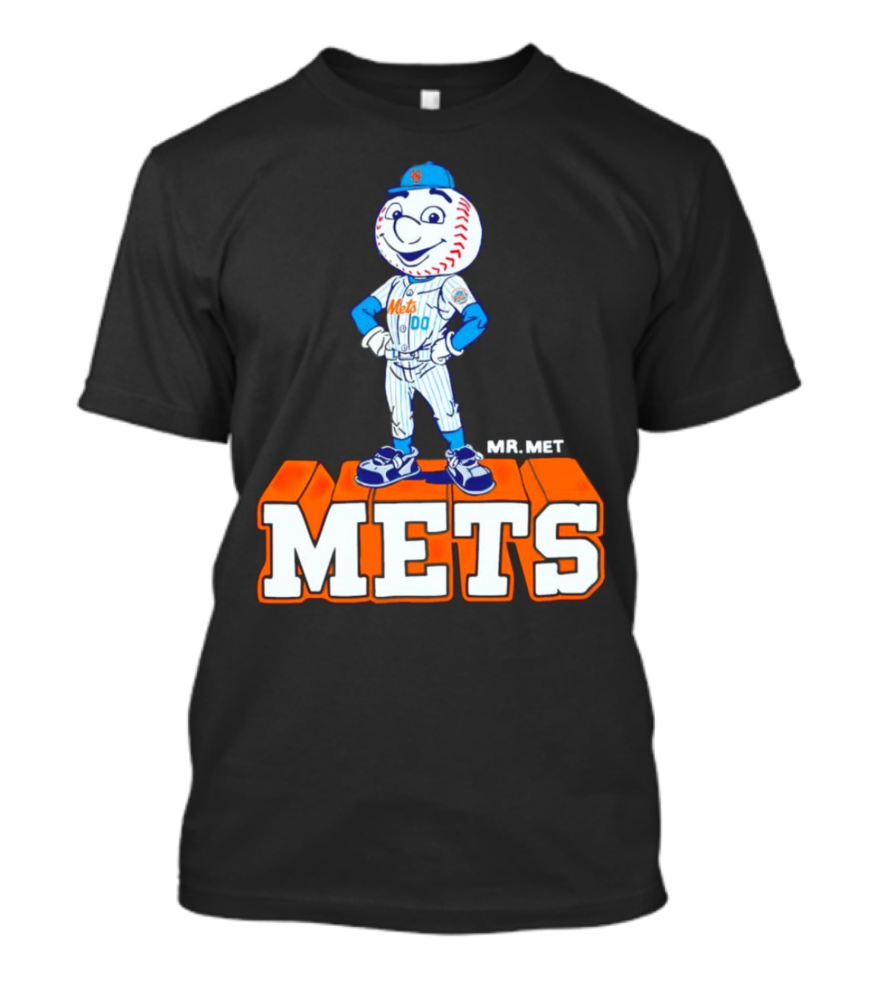 Mr Met New York Mets Baseball Mets Mascot T-Shirt