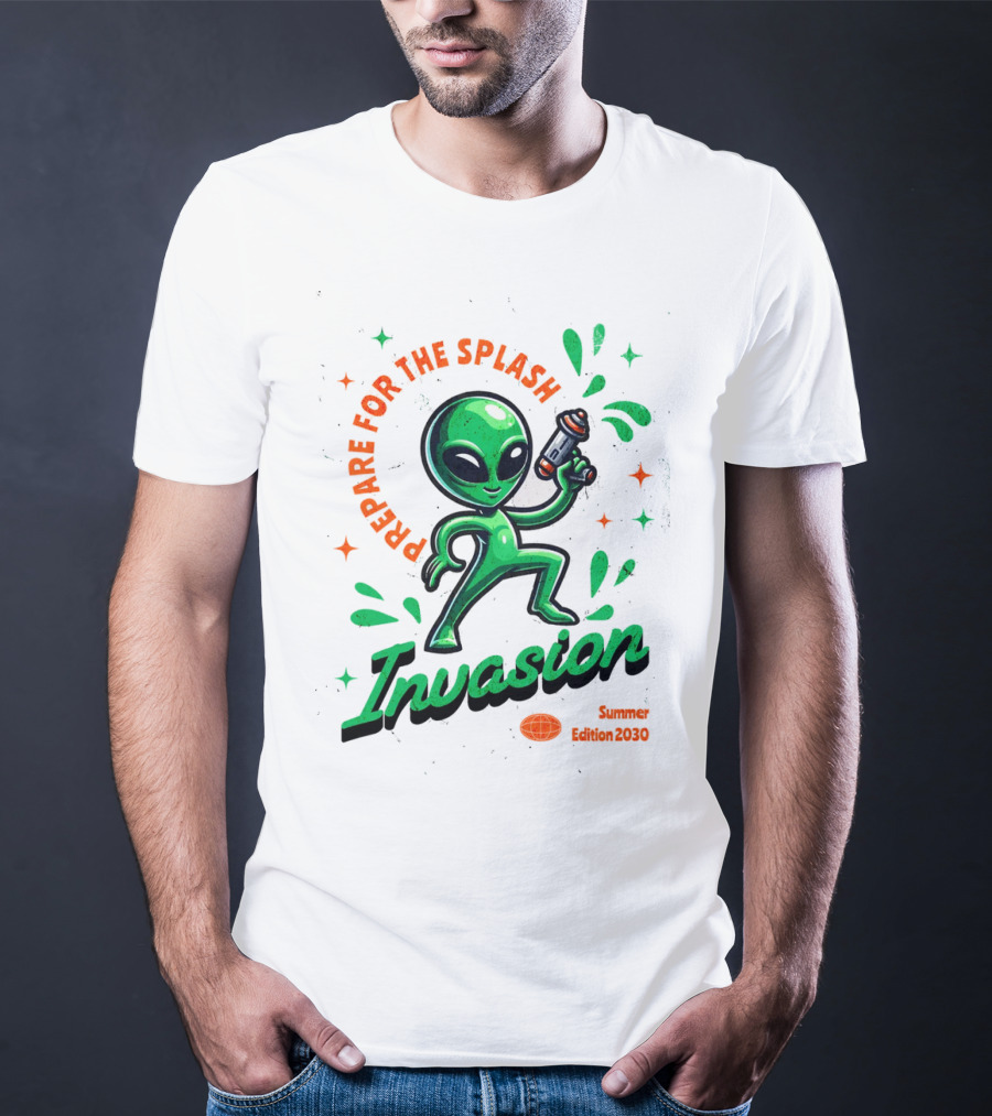 Prepare For The Splash Alien Invasion Summer Edition 2030 T-Shirt