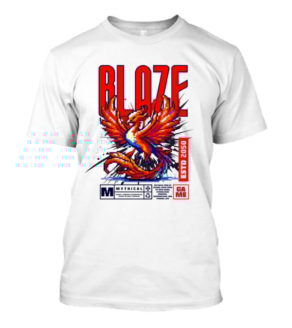 BLAZE Phoenix ESTD 2050 MYTHICAL GAME T-Shirt