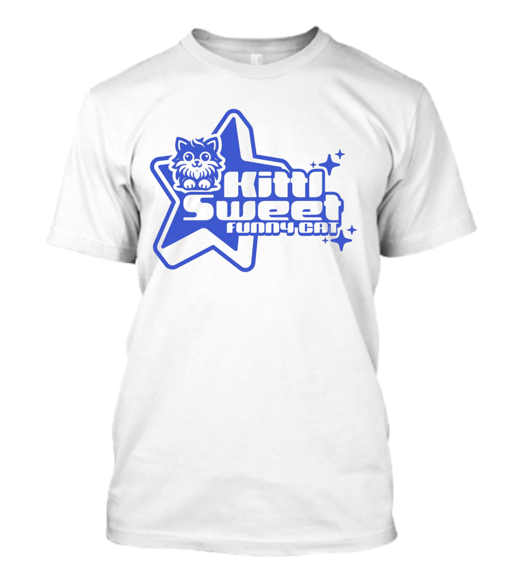 Kitti Sweet Funny Y2K Cat Star T-Shirt