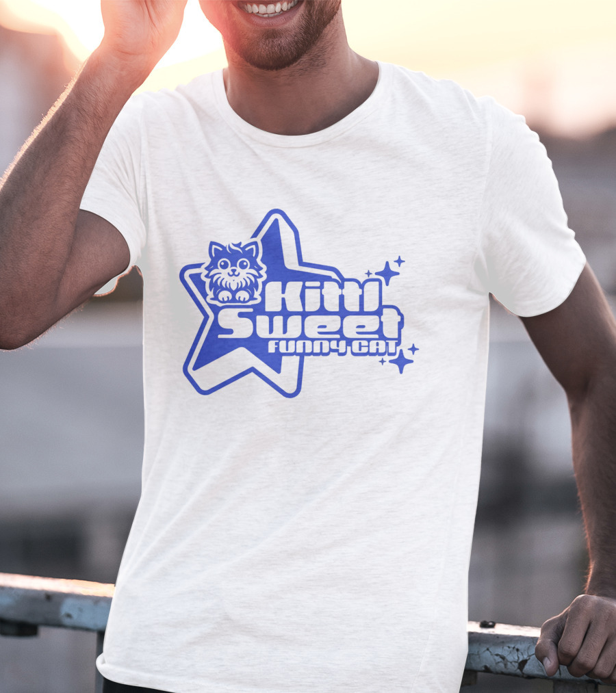 Kitti Sweet Funny Y2K Cat Star T-Shirt