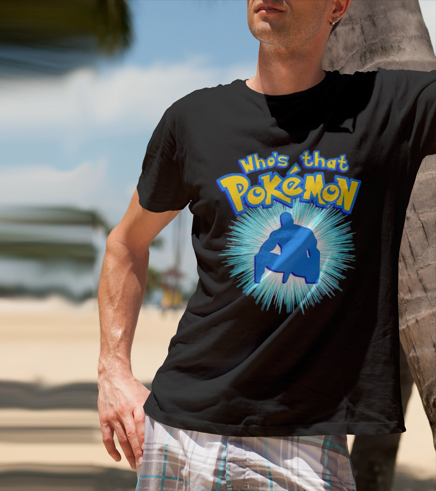 Who's That Pokémon Barry Wood Silhouette Burst T-Shirt