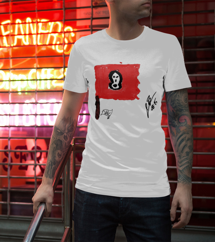 Rookies Paint Tampa Bay Buccaneers Flag Artwork #15 T-Shirt