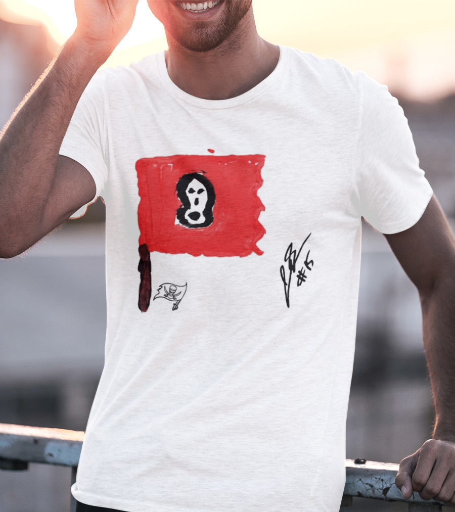 Rookies Paint Tampa Bay Buccaneers Flag Artwork #15 T-Shirt