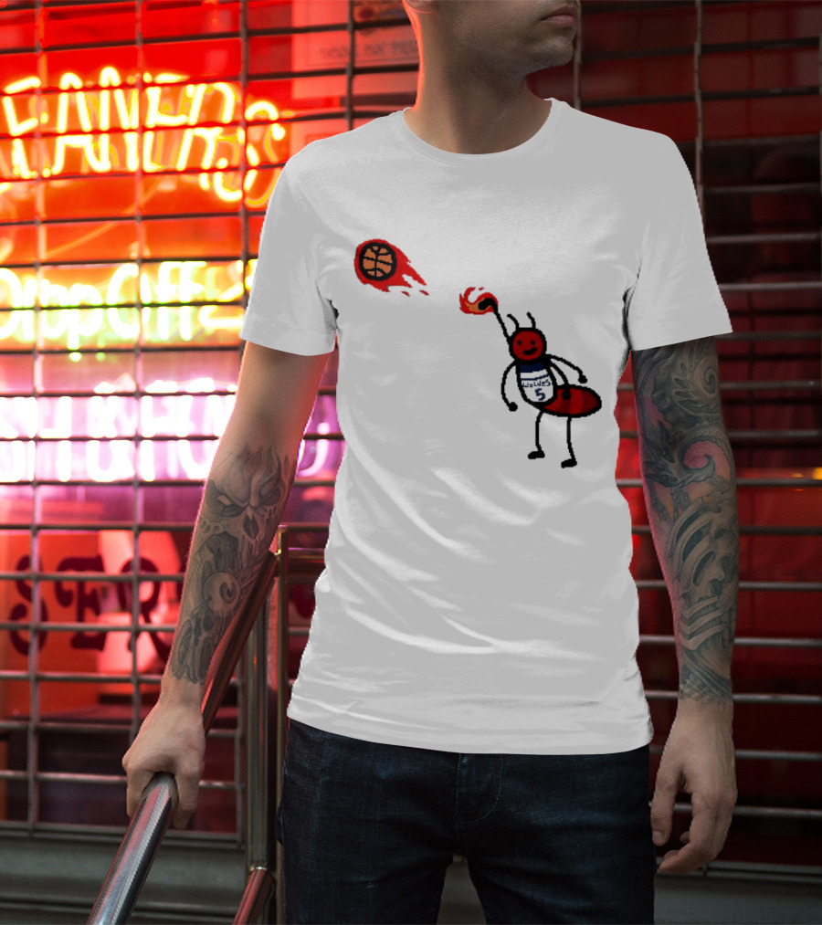 Anthony Edwards Minnesota Timberwolves Fire Ant Basketball T-Shirt