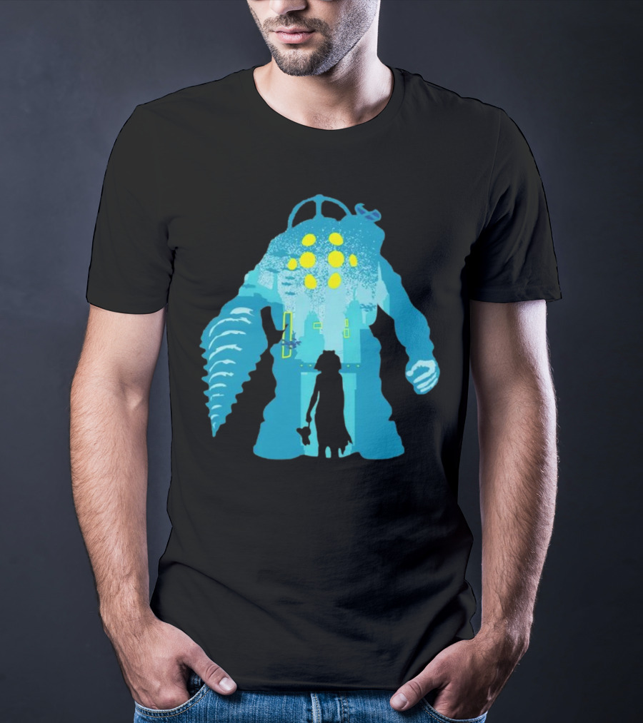 Big Daddy And Little Sister BioShock Underwater Adventure T-Shirt