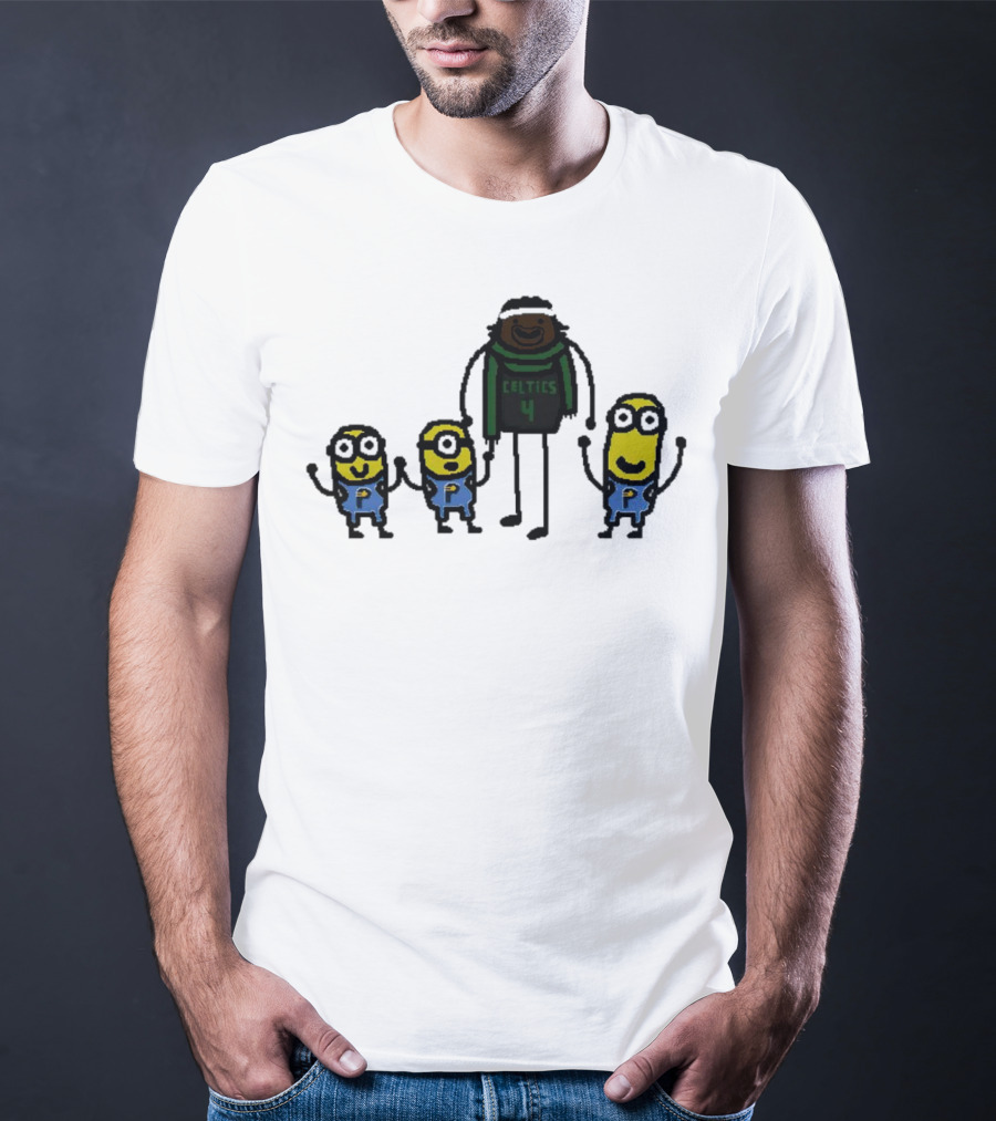 Boston Celtics Jrue Holiday Gru Holiday Minions T-Shirt