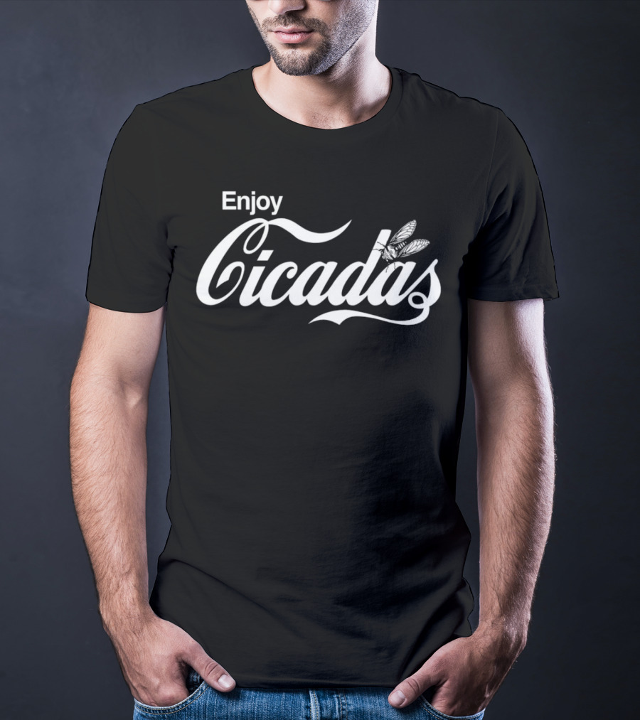Enjoy Cicadas Vintage Script Style With Cicada T-Shirt