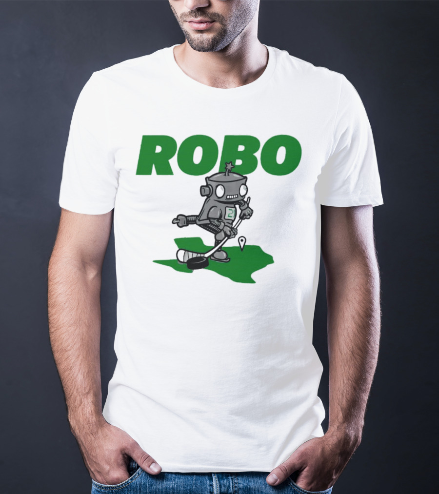 Robo Robot Playing Hockey T-Shirt