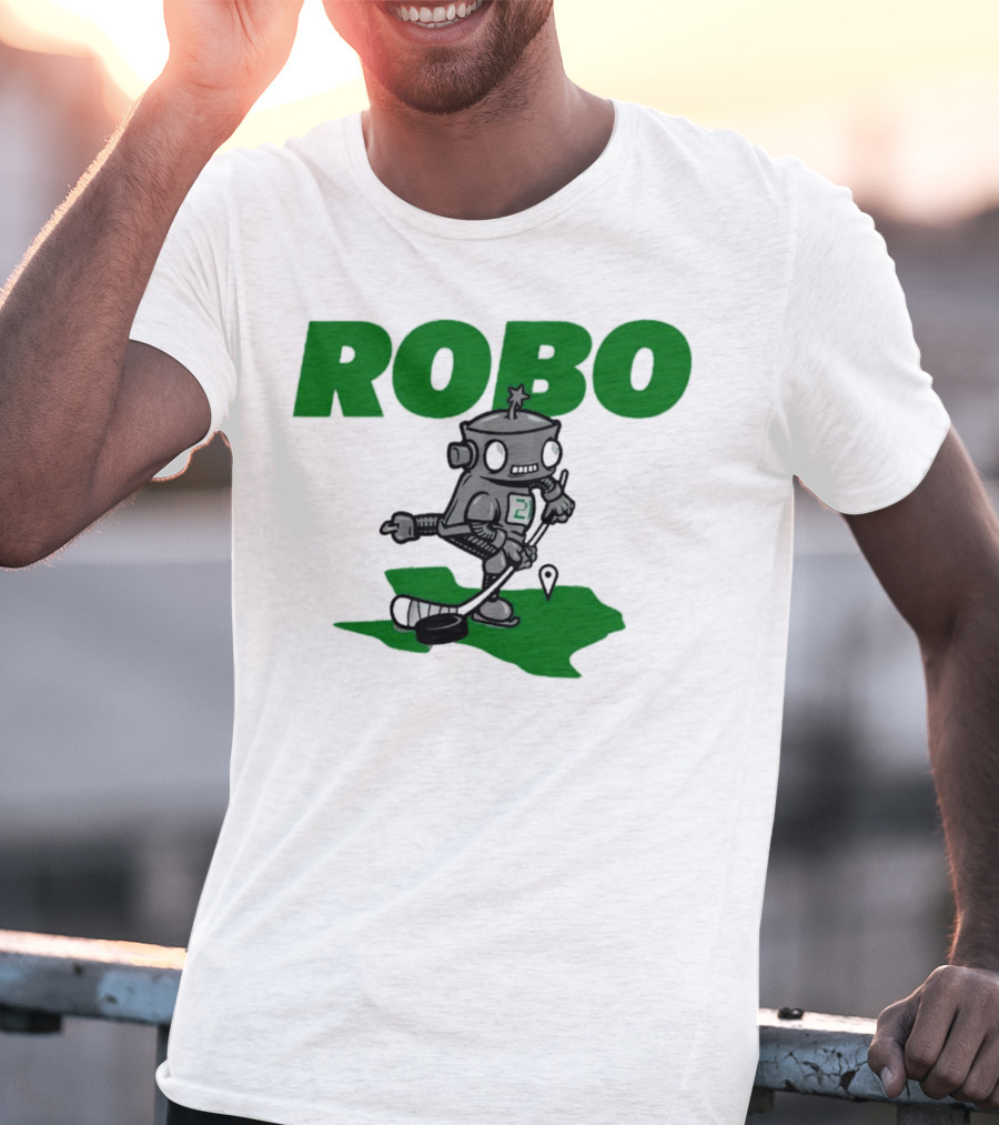 Robo Robot Playing Hockey T-Shirt