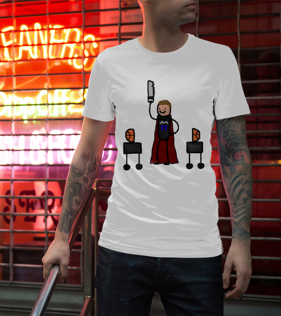 Luka Doncic Dallas Mavericks Luka Magic Basketball Hero With Cape And Saw T-Shirt