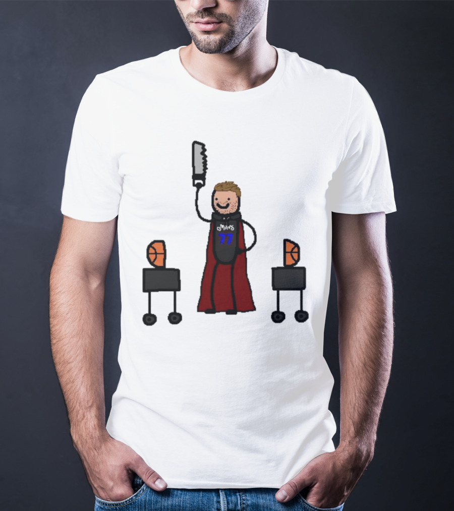 Luka Doncic Dallas Mavericks Luka Magic Basketball Hero With Cape And Saw T-Shirt