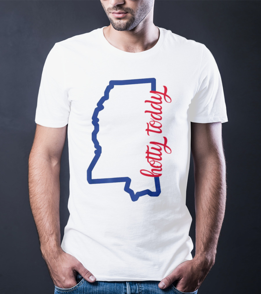 Mississippi Map Hotty Toddy T-Shirt