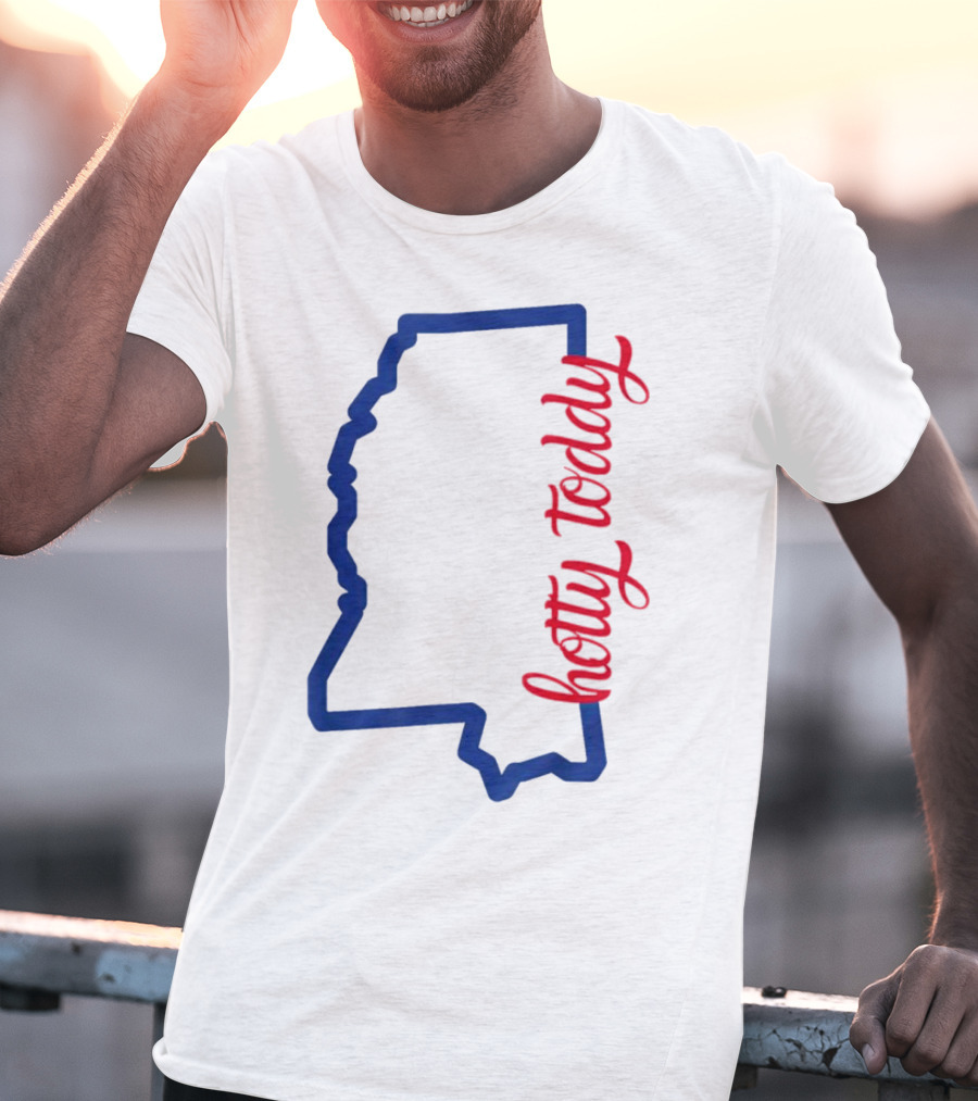 Mississippi Map Hotty Toddy T-Shirt