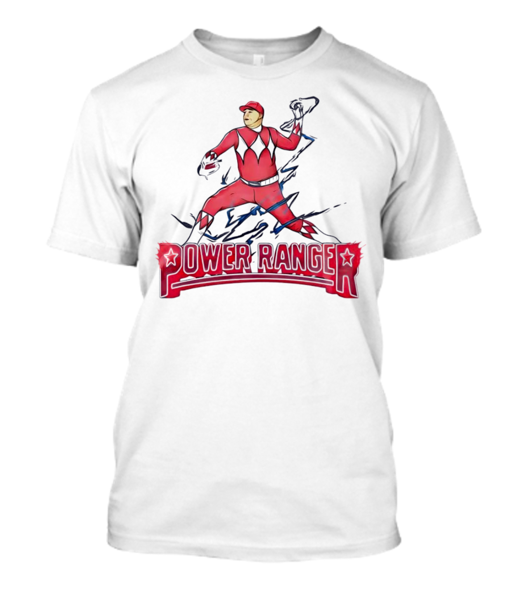 Power Ranger Ranger Suarez Baseball Pitcher Mashup T-Shirt