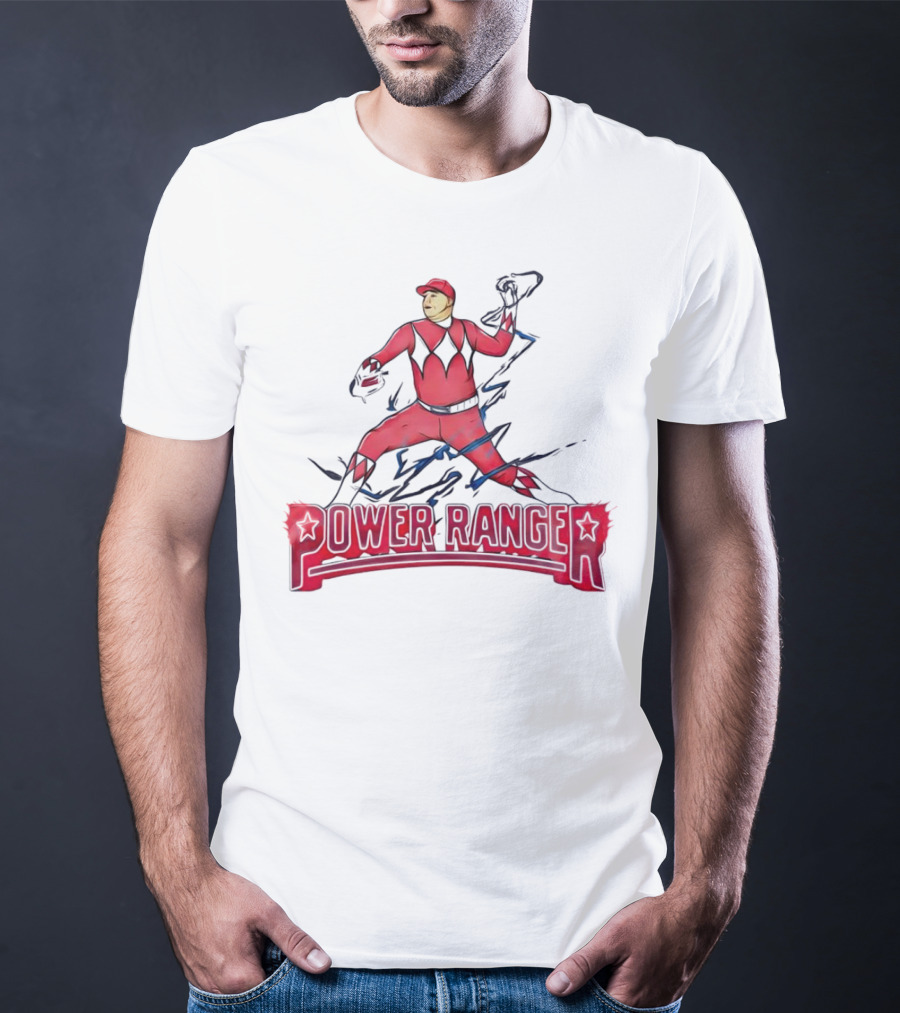 Power Ranger Ranger Suarez Baseball Pitcher Mashup T-Shirt