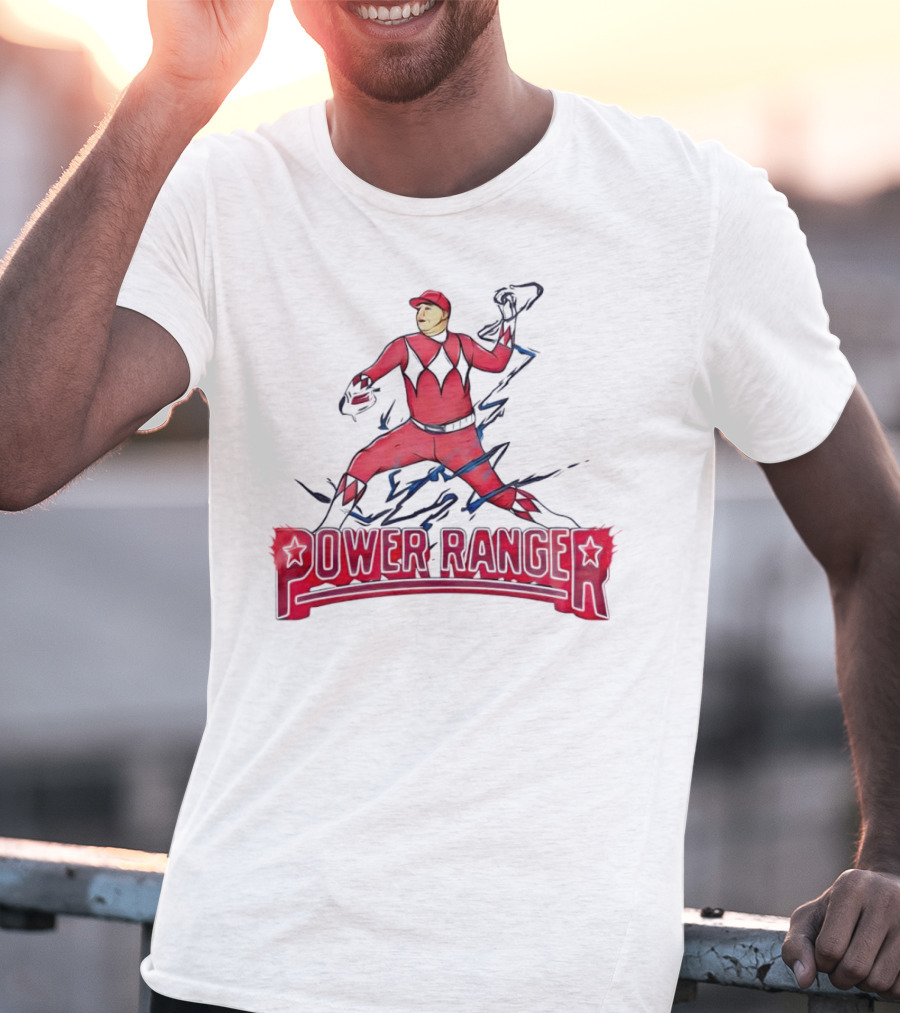 Power Ranger Ranger Suarez Baseball Pitcher Mashup T-Shirt