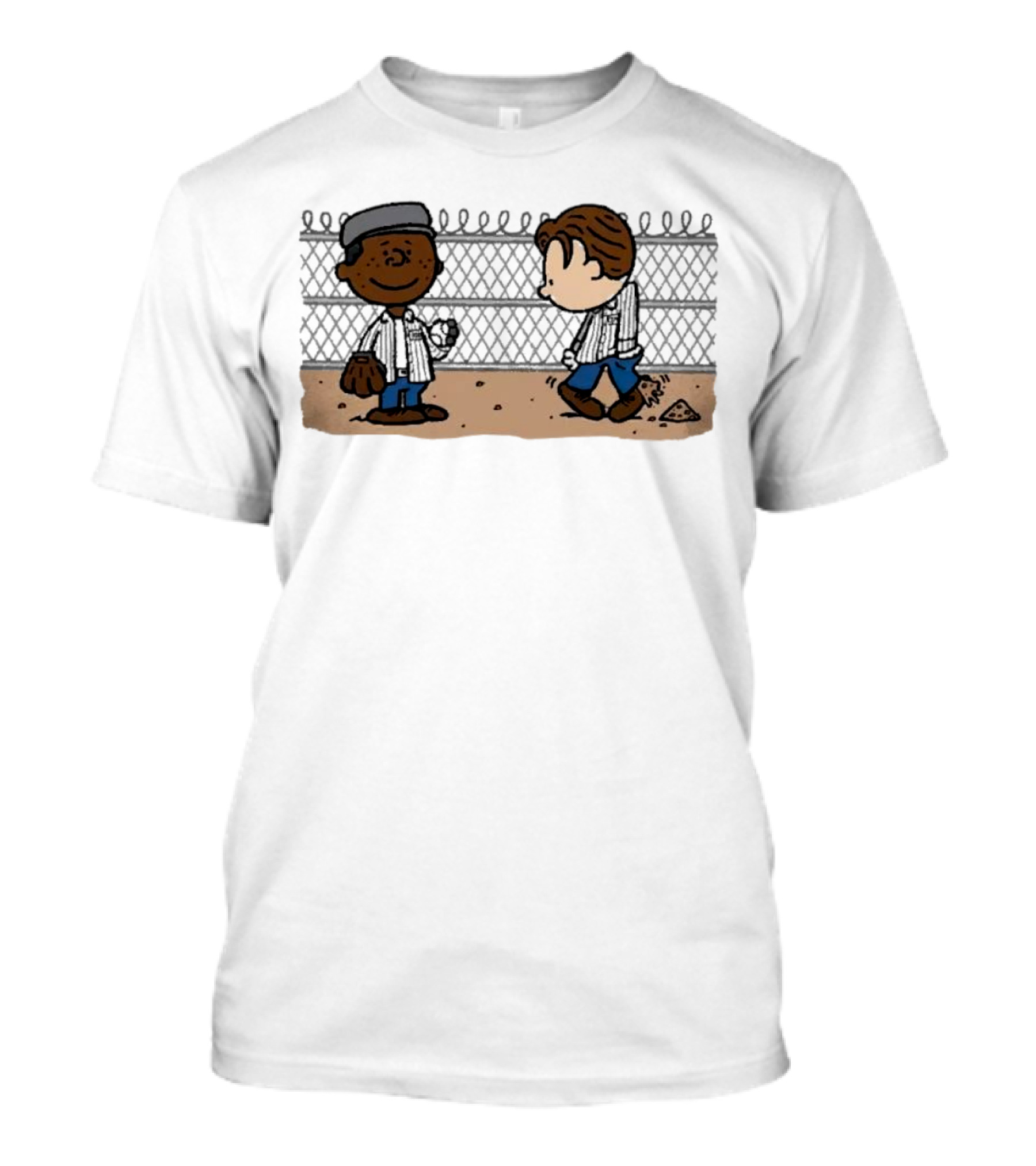 Red And Andy Yard Pals The Shawshank Redemption Peanuts Cartoon Crossover T-Shirt