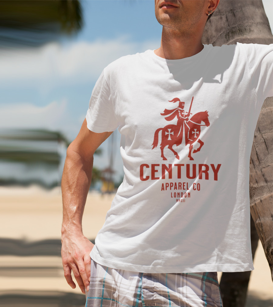 Century Apparel Co London MMXII Knight On Horse T-Shirt