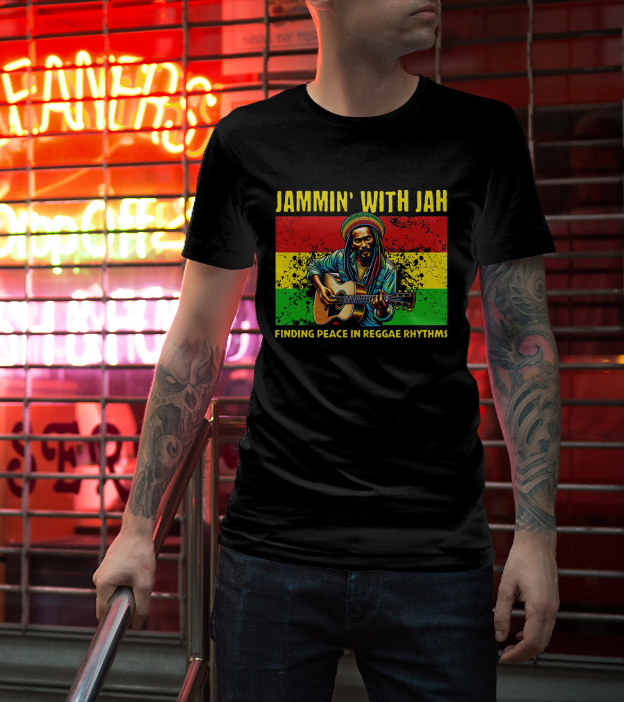 JAMMIN' WITH JAH FINDING PEACE IN REGGAE RHYTHMS T-Shirt